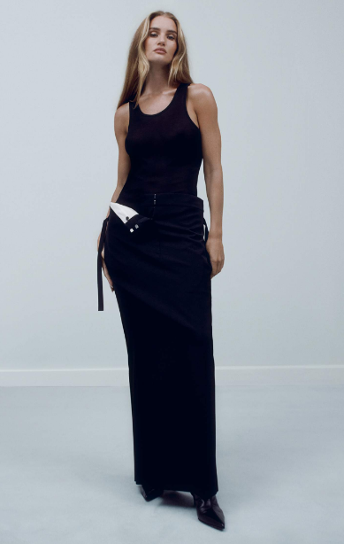  Black Tank & Wide-Leg Trousers